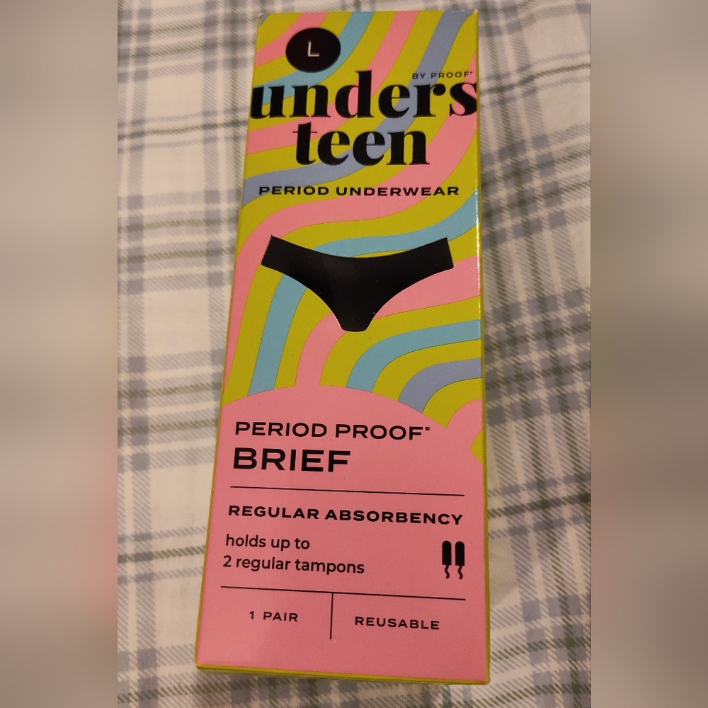 NWT! Unders Teen Period Underwear Sz Large